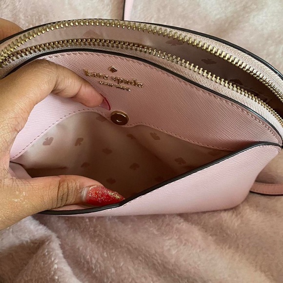 Kate Spade Payton Medium Dome Pink Heart Crossbody - Picture 4 of 6
